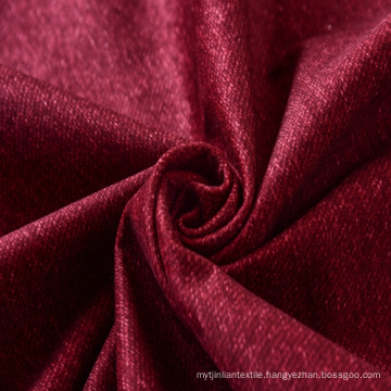 Red Color Print Polyester Velvet Fabric with Tc